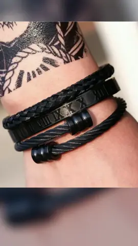 Titanium Steel Bracelet Set for Men H igh Quality Punk Style Creative Personality Roman Letter Opening Spiral Pattern Multi color Stainless Steel Bracelet Set for Men Price dropped#tiktokshopsg #tiktoksg🇸🇬 #trendhub2024 #tiktokmakemebuyit #sglife🇸🇬 #sglife🇸🇬 #sgfyp 