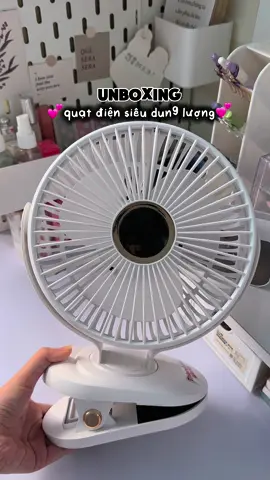 Quạt vừa mát vừa đẹp💕 #unbox #unboxing #quatdien #quatdeban #quattichdien #quattichdienmini #congnghe #foryou #fyp #viral #trending 