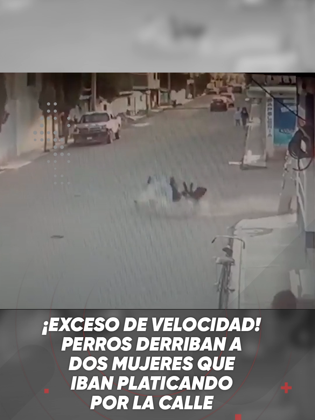 Un video viral en redes sociales muestra un curioso accidente. Un par de perros a toda velocidad arrollan a dos mujeres que giran 360 grados en el aire y se cubren de polvo y tierra al caer al suelo #Perros #Accidente #Curioso #Unitel