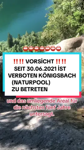 Am Mittwoch den 30.06.2021 tritt ein Verbot in Kraft, dass den Besuch der „Gumpen am Königsbach“ und das umliegende Areal für die nächsten fünf Jahre untersagt. ⛔️⛔️⛔️‼️‼️‼️ #berchtesgadenerland #königssee #saubereswasser #obersee #natur #grün  #frischeluft #kuh #berge #see #seen #klamm #almbachklamm #scharfekurven #fyp #flusslandschaft #wasserfall #rodelbahn #pferde #bäume #bergauf #bergab #naturgenießen #naturliebe #naturliebhaber #schlafendehexe #wandernmachtglücklich #waterfall #schöneswetter #östereich #oberöstereich #lake  #sonne #sonnepur #superwetter #reisen #ausflug #obersee #naturpool #bischofswiesen #loipl #hintersee #ramsau #zauberwald #kehlsteinhaus #TheEaglesNest #thumsee #badreichenhall #heimat #heimatliebe #fürdich #doga #seninicin #lake #montain #watterfall #schlafendehexe #unterwegsinberchtesgaden #bavaria #germania #schweiz #SpotifyWrapped @Spotify #bischofswiesen #bischofsgrün #bayreuth #foryou #fortnite #foryoupage #fürdich #fürdichseite  #viral #viralvideo #fyp #fp #goviral #fürdichpage #viral_video #viralvideos #tiktok #tiktokindia #face #viral #viralvideo #fyp #fp #goviral #fürdichpage #viral_video #viralvideos #tiktok #tiktokindia #face #winter #schnee #weiß #white #snow #natur #berge #montain #wasserfall #frischeluft #nature #attersee #mondsee #oberöstereich #östereich #karibik #röthbachwasserfall