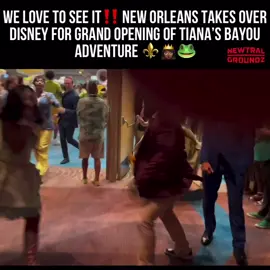 ✍🏾 @xoranata) Come through, New Orleans! Disney debuted their newest attraction, Tiana’s Bayou Adventure inspired by Leah Chase, so it was only right that they included some of our fave locals to give it that authentic New Orleans flair. @gameovaskip & @secondlineshorty_ took their footwork to Florida and we absolutely love to see it! I can’t wait to experience this new attraction real time. ⚜️👸🏾🐸 #neworleans #nola #secondline #leahchase #disney #culture #disneyworld #disneyland  #princessandthefrog #princesstiana #neworleansculture #neworleansexperience #blackexcellence  #entertainment