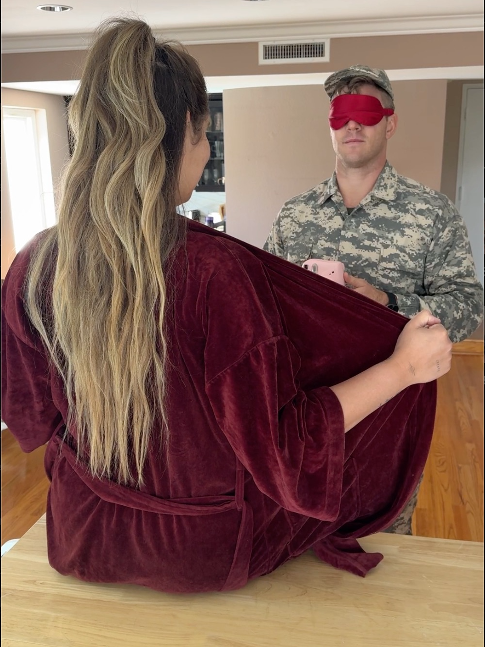 Soldier finds out he's going to be an uncle 🥹 PART 1