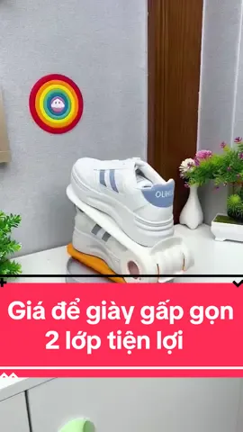 ĐỒ GIA DỤNG THÔNG MINH Giá để giày gấp gọn 2 lớp tiện lợi. Dùng để trưng bày sản phẩm, sắp xếp tủ giày gọn gàng, sạch sẽ. Có thể điều chỉnh, tiết kiệm không gian tối ưu👟👟 #houseware #dogiadung #Home #shoes #store #Capcut 