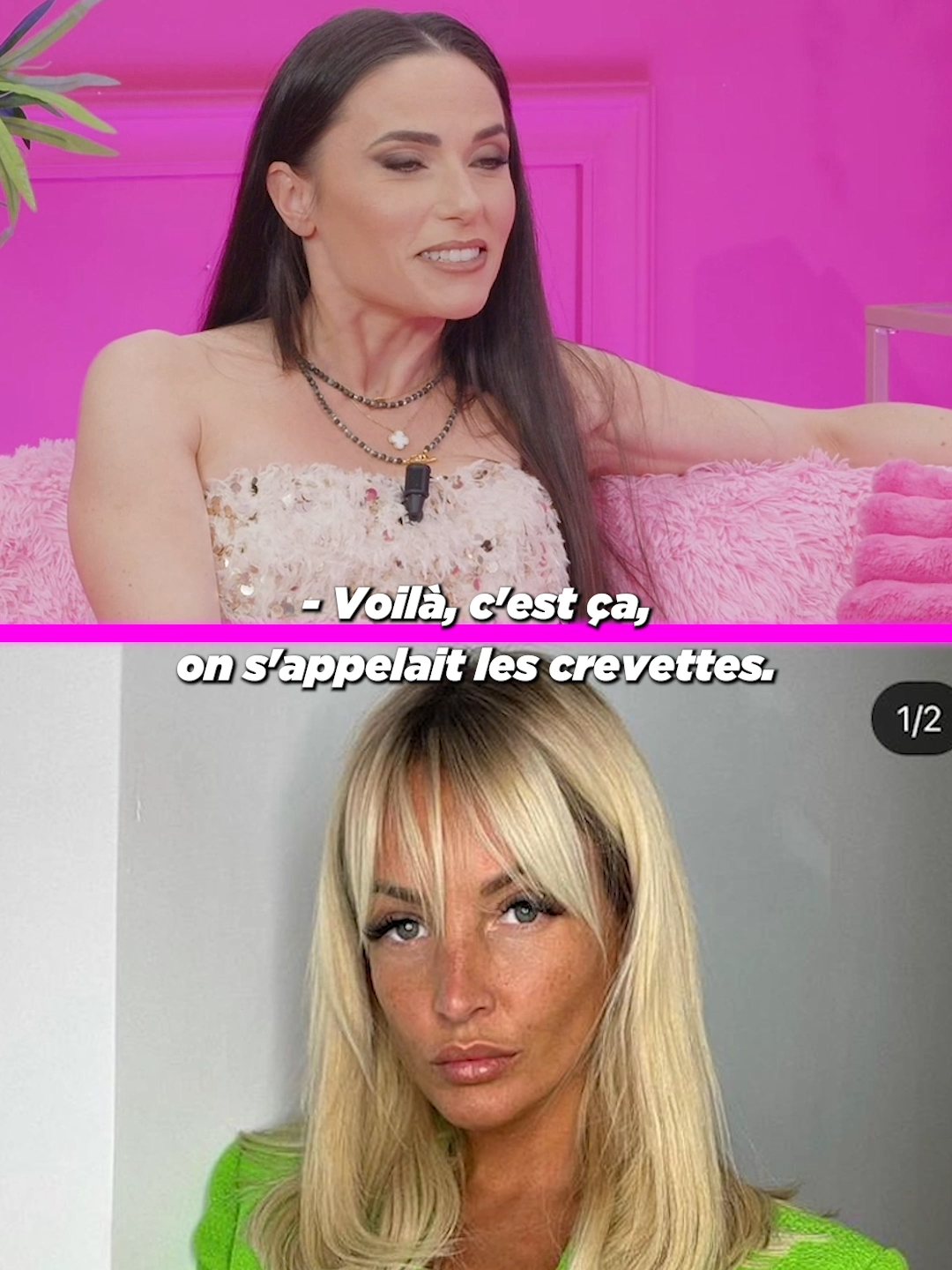 Aurélie Dotremont n'est plus une crevette ? 🦐 #auréliedotremont #capucineanav #téléréalité #lesanges