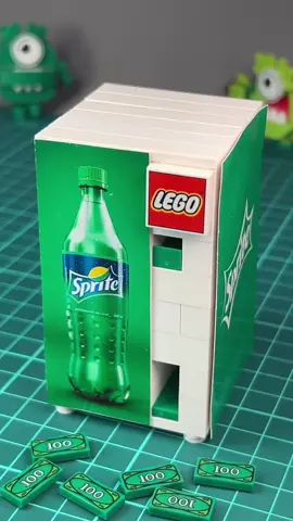 Working Lego Soda Vending Machine with Safe #lego #legotiktok #vendingmachine #legosafe 