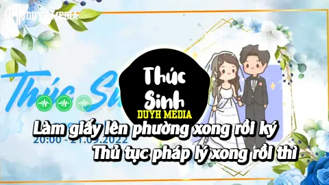 Karaoke Lyrics - Thúc Sinh (Làm giấy lên phường xong rồi ký) #duyhmedia #duyh165 #duyhremix 