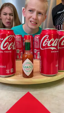 Can you remember which can its under? @Coca-Cola #familygame #fyp #game #challenge #hotsauce 