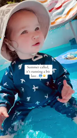 Summer called, its running a bit late 🥶☀️ luckily, our Warm in One™️ wetsuits are fleece lined 💪💙 #baby #summerbaby #fyp #trending  Instagram - ottileigh