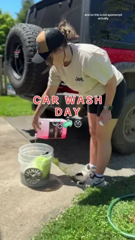 Wash day, lets clean the jeep before i get it dirty again this weekend 😅 everything i used is in my amazon storefront. Shoutout @Chemical Guys for having awesome products! #washmycar #carwash #jeeplife #jeepwrangler #jeepgirl 