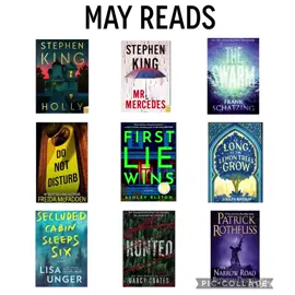 #books #read #bookstagram #BookTok #stephenking #frankschatzing #freidamcfadden #ashleyelston #patrickrothfuss #zoulfakatouh #lisaunger #darcycoates 