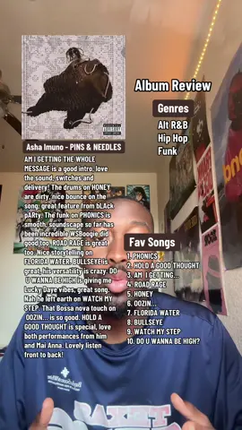 Incredible listen front to back, Asha Imuno gonna blow soon! #ashaimuno #rnb #rap #funk #altrnb #music #ukayj 