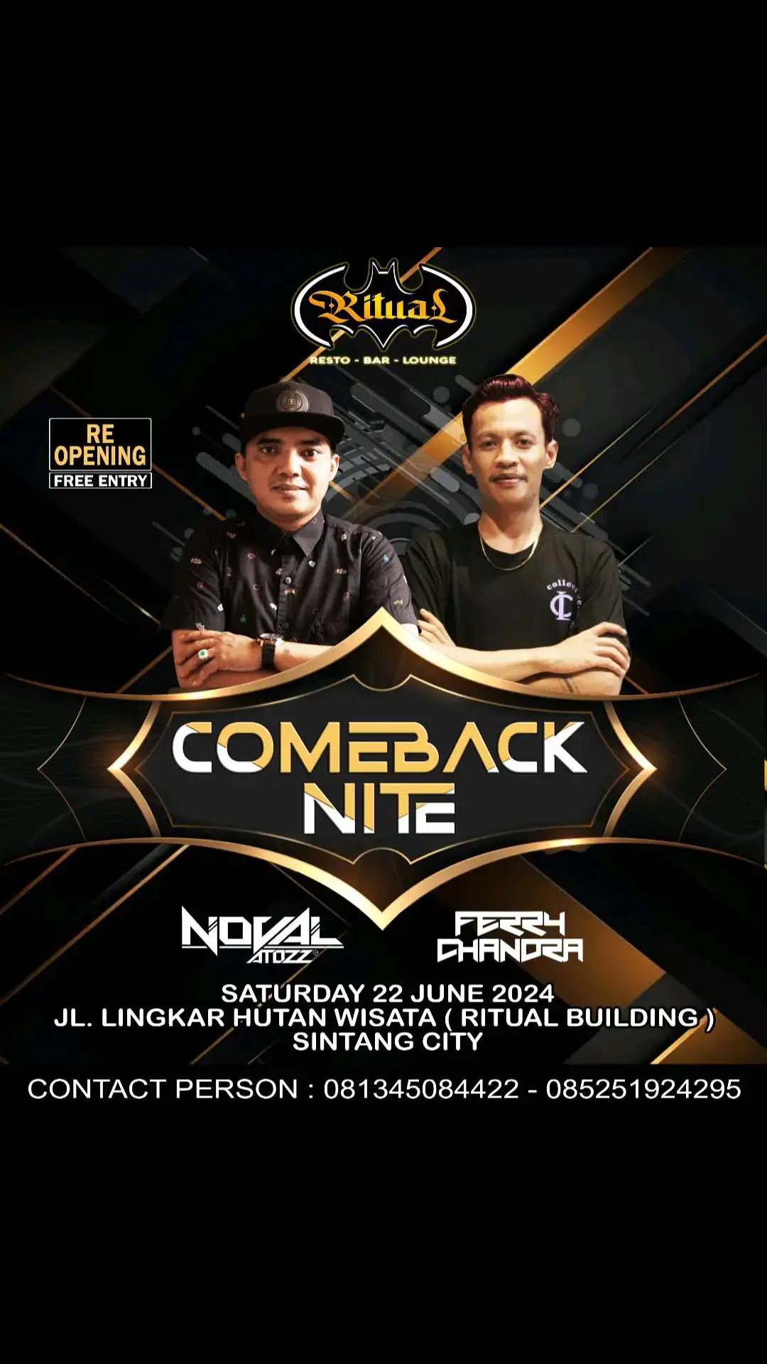 RITUAL Resto Bar Lounge 🔥 RE OPENING 🥳  #beranda #funkotpontianak #funkot #fyp #sintang #sintangkalbar #sintangkalimantanbarat 