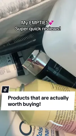 My empties! These were actually almost all great products! Link to my Amazon Storefront is in my bio🤗#empties #emptiesreview #hairproducts #skincare #MomsofTikTok 