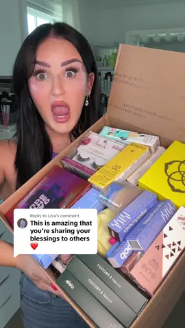 Replying to @Lisa LETS PACK A BOX TOGETHER!!! 🥹❤️ #makeup #beauty #grateful #spreadthelove 