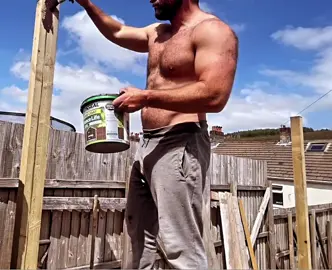 Don’t mind me just painting my wood 