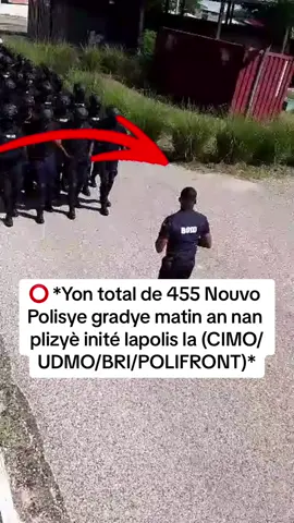 ⭕️ *Yon total de 455 Nouvo Polisye gradye matin an nan plizyè inité lapolis la (CIMO/UDMO/BRI/POLIFRONT)*#touhit #touhitpromomusic 