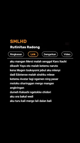 SMLHD - Rutinitas Randong #liriklagu #virallllllllllllll #fyppppppppppppppppppppppp #fypシ゚viral #lirik 