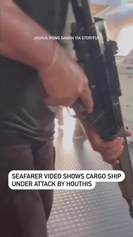 A seafarer aboard a cargo ship struck and damaged by an uncrewed Houthi attack vessel on June 12 has described it as the “most terrifying moment” of his life, and thanked the US Navy for rescuing him and his crewmates. Footage and images posted on Facebook by Joshua Wong Sawan show the attack boat, and the moments after its impact on the Tutor, a Greek-owned, Liberian-flagged bulk carrier. Wong Sawan said he felt a “shock wave” as he was on the bridge. He said an aerial drone attack followed, but missed his ship. The Houthi attack caused flooding and damage to the engine room of Tutor, and the crew were rescued by sailors assigned to the Dwight D Eisenhower Carrier Strike Group, US Naval Forces Central Command said. On June 17, White House spokesman John Kirby said one crew member had died in the attack. The 21 surviving members of the crew were repatriated to the Philippines. #houthi #news #navy 