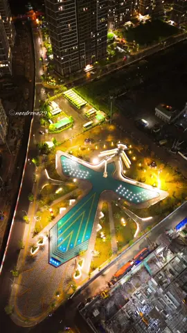 Golden eagle at vinhomes grand park, district 9 by night. This area is full of many projects, let's wait many years to see how is it. #vinhomesgrandpark #district9 #vinhomesgrandparkquan9 #drone #vietnam