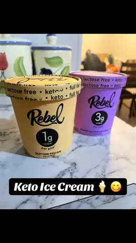 Whats your favorite keto snack? I love sweets so this is my go to when im really craving something sweet. Its so delicious. This are my favorite flavors i honestly havent even tried the others 😂 #rebelicecream #icecream #keto #ketolife #lowcarb #weightloss #foryou #fypシ゚viral 