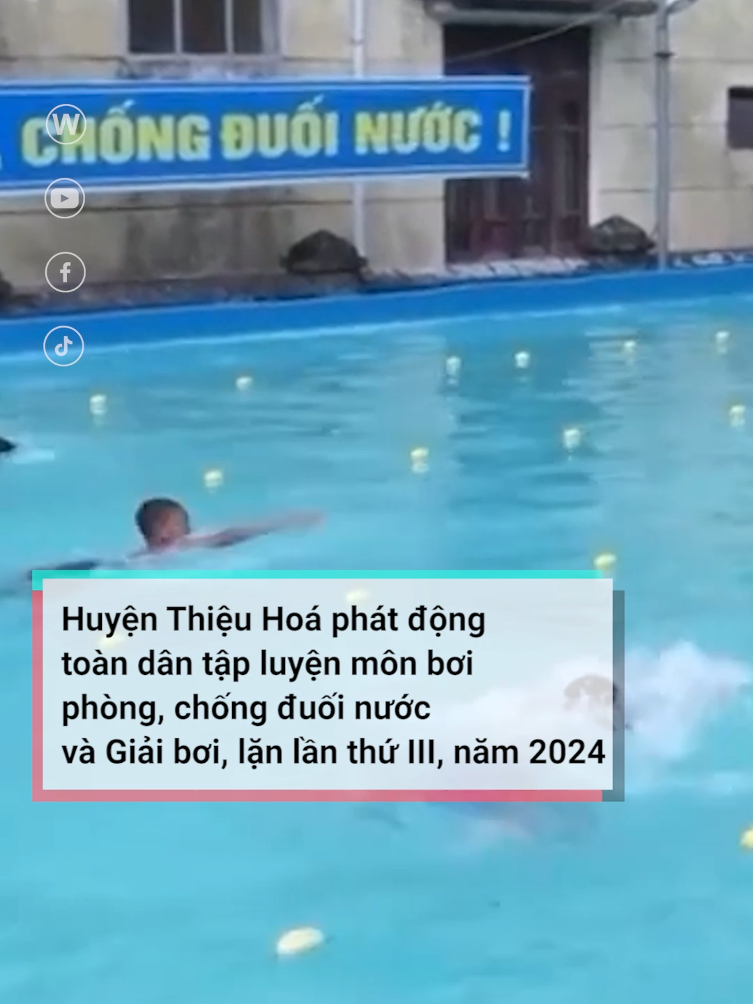 Huyện Thiệu Hóa vừa tổ chức thành công lễ phát động toàn dân tập luyện môn bơi phòng, chống đuối nước và Giải bơi, lặn lần thứ III, năm 2024 với sự tham gia của 500 người, đại diện cho các tầng lớp Nhân dân và các em học sinh, thanh thiếu nhi và vận động viên. #boiloi #hocsinh #thanhthieunhi #duoinuoc #ThieuHoa #truyenhinhthanhoa #ttv