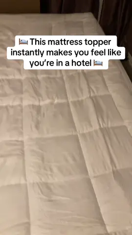 This is the best mattress topper of 2024! Get it before it sells out again! #mattresstopper #comfort #sleep #bed #sleephygiene #tiktokshopfinds 