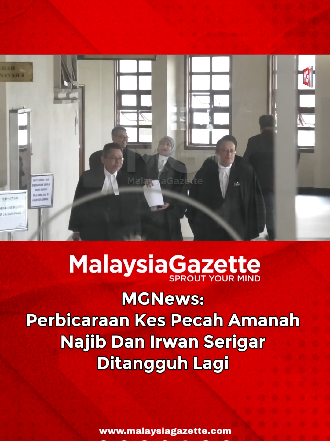 Perbicaraan kes pecah amanah terhadap harta kerajaan berjumlah RM6.6 bilion dihadapi Datuk Seri Najib Razak dan bekas Ketua Setiausaha Perbendaharaan, Tan Sri Mohd Irwan Serigar Abdullah yang dijadualkan bermula hari ini, ditangguhkan lagi.   #NajibRazak #IrwanSerigar