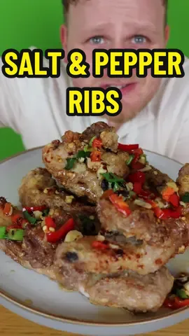 SALT AND PEPPER RIBS - SPICY, SALTY GOODNESS!!!  #recipes #Recipe #viral #recipesoftiktok #Foodie #foryou #fypage #fyp #videoviral #viralvideo #food #FoodTok #chinese #takeaway #saltandpepper #ribs #bbq #meatlovers 
