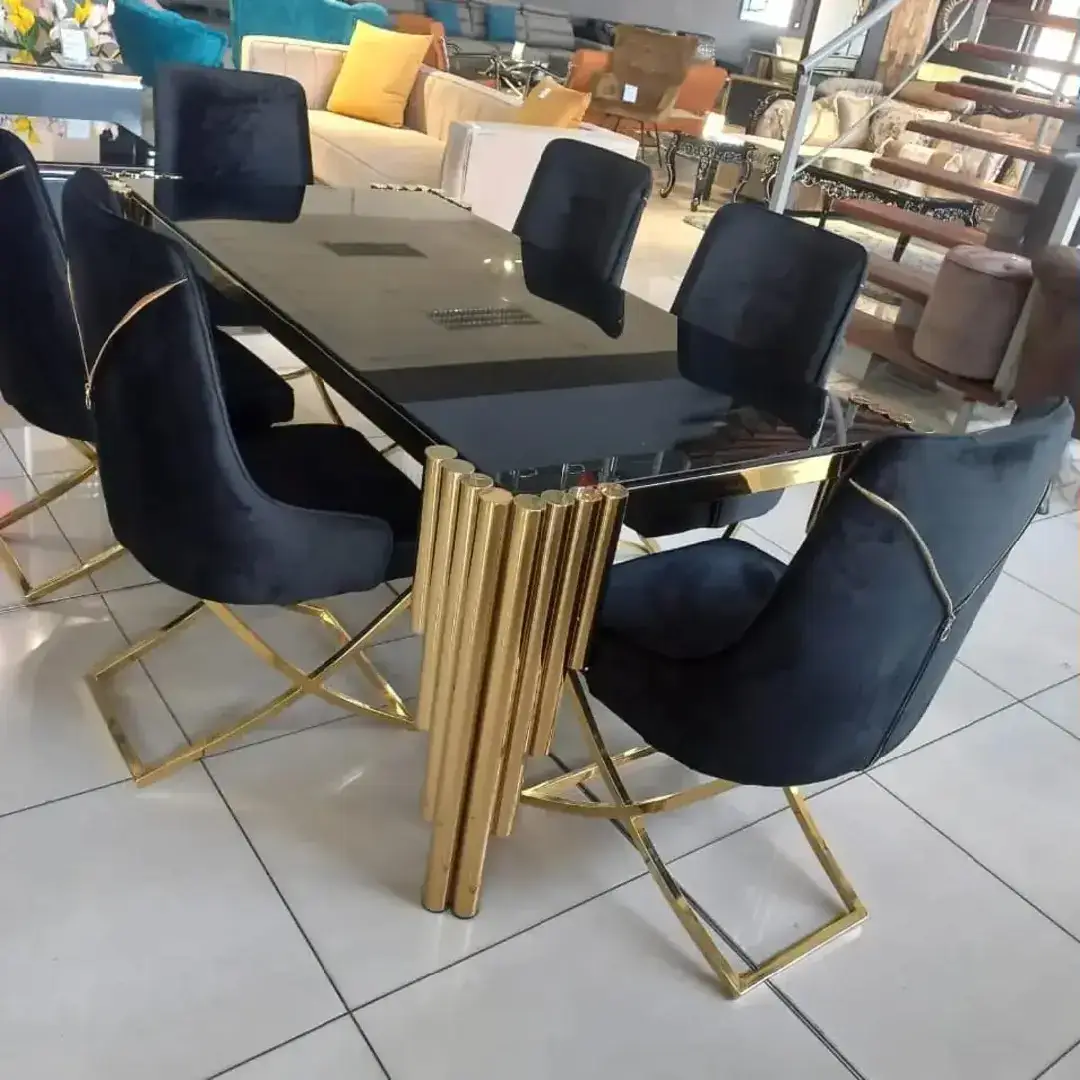 Glass top dining table and 4 chairs R20 000 👌🔥chairs avilable in grey ..black ..cream To place and order our number us pinned ..watsap us with the picture of the item you want..same day delivery..payment on delivery ‼️‼️ #SAMA28 #trendingsongs❤️ #viralvideo #viral #onlinestore #randburg #import #kemptonpark #southafrica #fourways #midrand #eastrand #diningset #quality #fÿpシ #fypage #fyp #amapianolifestyle 