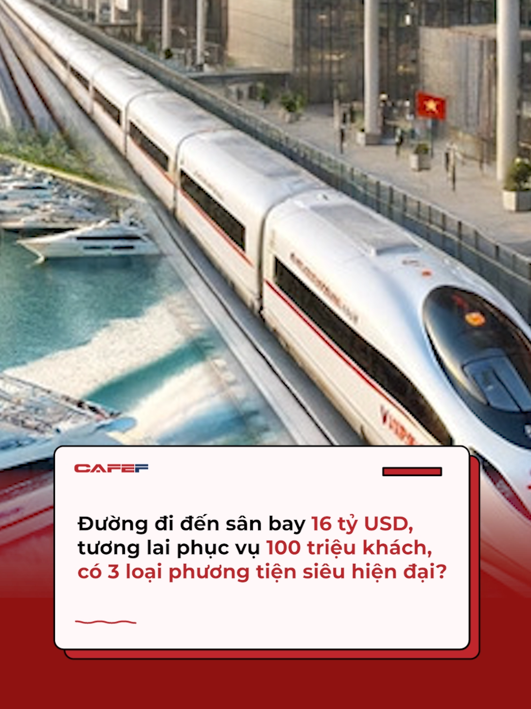 Hàng triệu hành khách từ TP.HCM có thể tới sân bay lớn nhất Việt Nam trong tương lai bằng cả đường bộ, đường sắt, và thậm chí là đường thủy. #Cafef #AMM