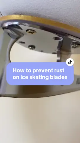 ⛸️ How to prevent rust on ice skating blades? (REPOST: since my voiceover got deleted 😔) #iceskater #IceSkating #figureskater #figureskating #tips #tipsandtricks #edutok #smskating 