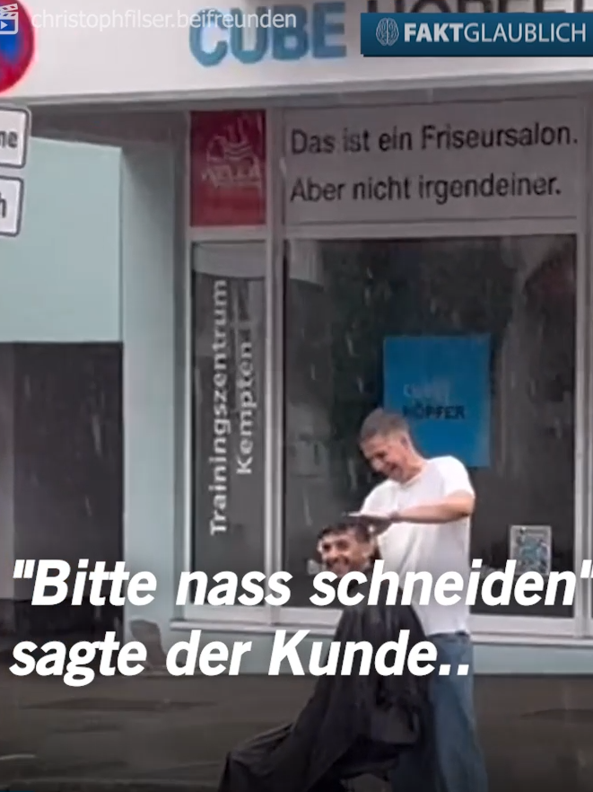 Sympathischer Friseur 🤣👏 @bei.freunden #fakt #faktglaublich