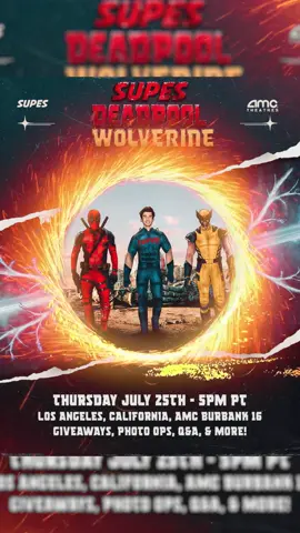 The Supes Deadpool & Wolverine Fan Experience is HERE!💙⚔️  come together… july 25th. tickets on sale this friday!  🎥: @Josh #supes #supesexperience #mcu #marvel #deadpoolandwolverine 