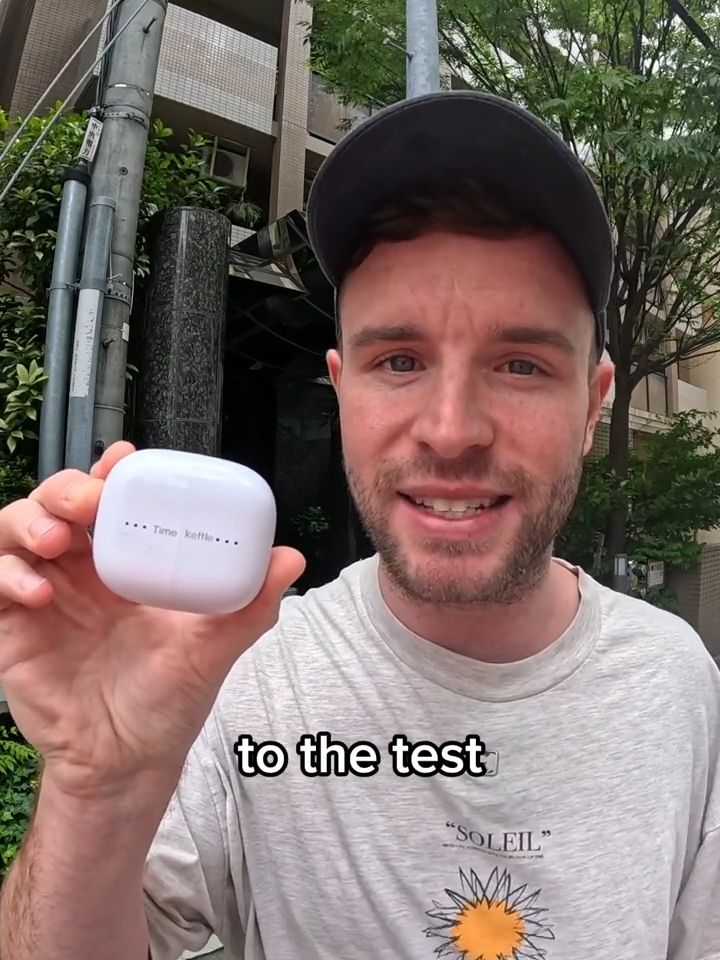 Testing @timekettleglobal earbuds in Japan 🇯🇵  (use code AVGNEBI6 for 10% off) #timekettle