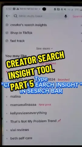 How to use creator search insight with updated features. I hope this helps you. Any questions please ask. #tiktokshopaffliate  #creator  #tiktokshopcreators  #contentcreatorsoftiktok  #creatorsearchinsights  #contentcreator  #tiktokshop @🤍W🤍 