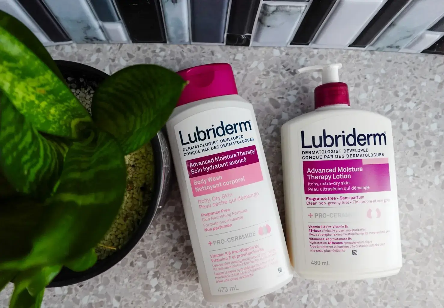 Body Wash Review: I recently tried the Lubriderm Advanced Moisture Therapy Body Wash, and it's a must-have product for my itchy, dry, and sensitive skin 🌟. Packed with a creamy, soothing formula, this body wash gently lifts away dirt, excess oil, and impurities, leaving my skin feeling healthy and resilient 💧. Key Ingredients and Benefits: Pro-Ceramide: Maintains my skin's natural moisture barrier for long-lasting hydration 💦. Vitamin E: Soothes and protects my skin 🥰. Pro-Vitamin B5 (Panthenol): Adds extra hydration, making my skin super soft and smooth 🧴. Why I Love It: Moisturizing Power: My skin felt noticeably more hydrated and less itchy from the first use 🙌. Gentle and Soothing: Hypoallergenic and free of harmful chemicals, perfect for my sensitive skin 🌸. Eco-Friendly Packaging: Made from 30% post-consumer recycled plastic 🌍. Lotion Review: I've also been using the Lubriderm® Advanced Moisture Therapy Lotion, and it's been transformative for my dry skin 🌟. This fragrance-free lotion is fast-absorbing, non-greasy, and leaves my skin feeling clean and comfortable. Key Ingredients and Benefits: Vitamin E: Soothes dry, itchy skin and improves softness and elasticity 🥰. Pro-Vitamin B5: Provides deep hydration for soft, smooth skin 💧. Pro-Ceramide: Protects the skin's moisture barrier for long-lasting hydration 💦. Why I Love It: 48-Hour Moisture: Clinically proven to keep my skin moisturized for 48 hours 🙌. Non-Greasy Formula: Absorbs quickly and feels comfortable on the skin 🌿. Sensitive Skin Friendly: Free of harmful chemicals, perfect for sensitive skin 🌍. Both the Lubriderm® Advanced Moisture Therapy Body Wash and Lotion have been essential in my skincare routine. They deeply moisturize, soothe, and protect my skin, leaving it healthy and hydrated. Highly recommend for anyone with dry, sensitive skin 🛁💖. Note: I received these products for free in exchange for my honest review. @Butterly  #lubriderm  #bodywash  #lotion #dryskinrelief  #sensitiveskincare  #hydratedskin  #skincare 