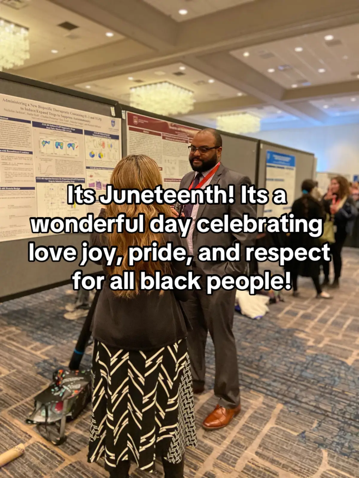 No better way to support! All jokes aside enjoy the day and always remember why this day is so important along with the freedom we have that came with this day. I wouldnt be able to a black scientist today without the progress made long ago ✊🏽 #juneteenth #blackphd #blackphdstudent #blackscientist #blackinstem 