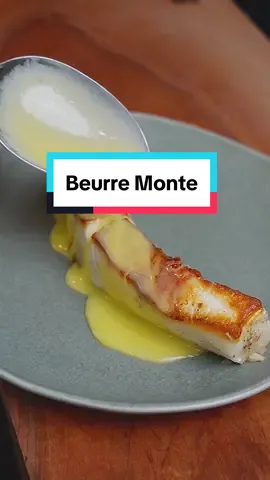 How to make beurre monte sauce, perfect quick sauce for fish and proteins 🧈 #beurremonte #butter #buttersauce #cooking  