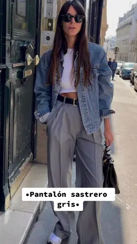 •••6 look con pantalón sastrero gris••• #pantalonsastre #pantalonsastreromujer #greypants #tailorpants #inspooutfit #inspo #inspolooks #inspolook #inspiracionmoda #quemepongo #StreetStyle #streetstyleinspo 