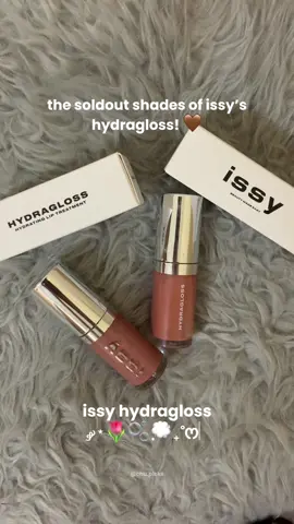 cowgirl finally restocked! these shades are perfect for mestiza and morena! 🥰 #issy  #issyandcompany #hydragloss #lipgloss 
