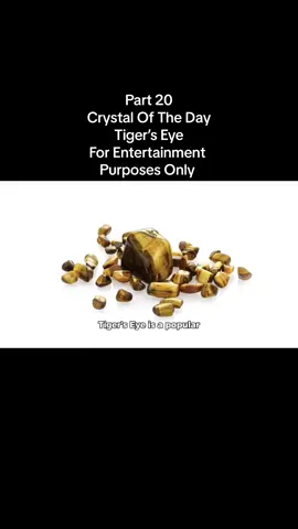 Part 20 Crystal Of The Day Tiger’s Eye #tigerseye #crystals #crystalsoftiktok #crystaltok #crystalshopuksale  #fyp #craftergirlboutique 