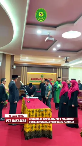 Pengambilan Sumpah Jabatan dan Pelantikan Kepala Subbagian Pengadilan Tinggi Agama Makassar #mahkamahagung  #ptamakassar 
