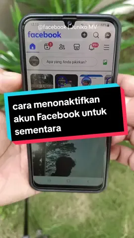 cara menonaktifkan akun Facebook untuk sementara #facebook #tutorial #trik #juniko_mv  #tutorialfacebook 