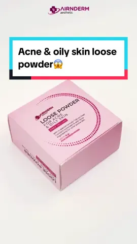 💗 loose powder for acne-oily skin 💗 #airinbeauty #loosepowder #acneskin 