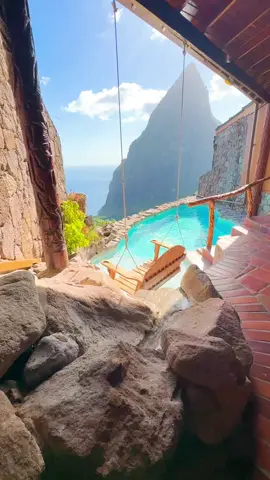 Epic Mountain top views in St Lucia 🇱🇨⛰️ #travel #vacation #fyp #stlucia #beautifulview #foryou 