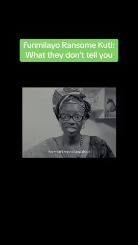 Ask yourself what you know about her, then watch this video.  Performed by Kanyin Eros  Written by Gail Chukwu  Post production: @GTM All Stars  #funmilayoransomkuti #biopic #fela #fyp #explore #kanyineros #kanyinthemuse #actor 