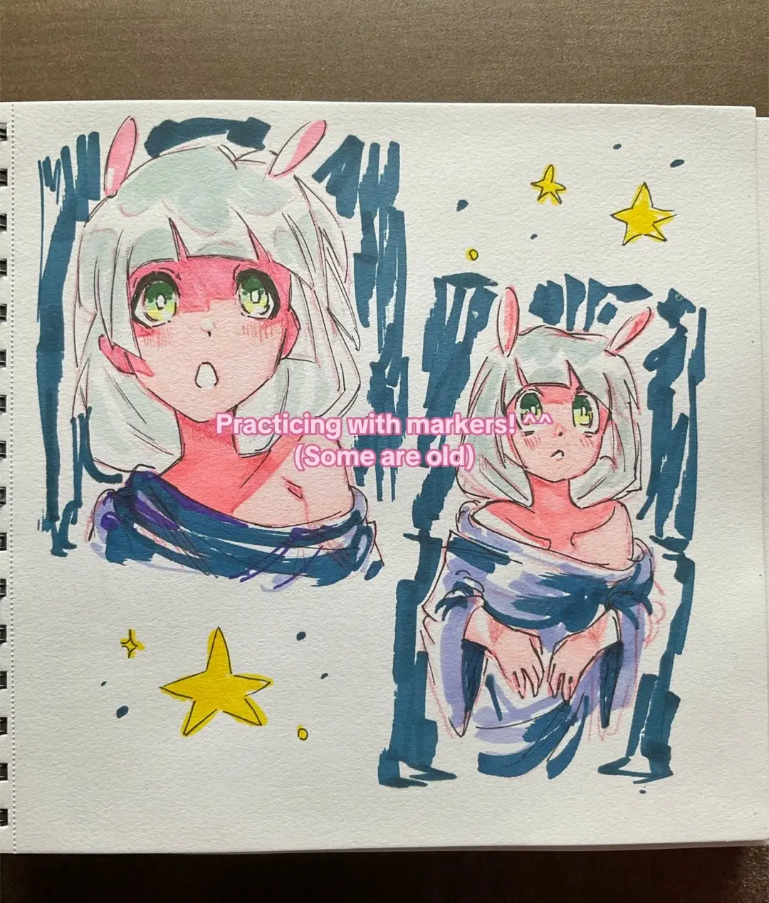 I use tongfushop markers bc I can’t afford ohuhu 😭 #fyp #art #traditionalart #markers #practice #ocart #oc #hunterxhunter #yuyuhakusho #habzinhotel 