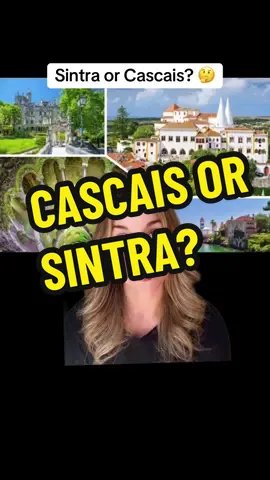 🏰  or 🏖  Should you visit Sintra or Cascais? 👉 Have questions? DM me on Instagram and I'll reply with a voicenote ! . . . . . . . . . . . . #Portugal #Lisbon #cascais #sintra #lisbondaytrip #portugaltravel 