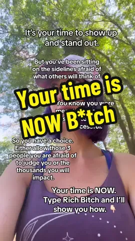 You have to jump on this opportunity NOW! Stop sitting on the sidelines because your’re afraid of what others will think of you! This fear is not paying your bills or allowing you to do your soul’s purpose and become a rich b*tch!  If you’re ready for something new, then jump on this opportunity! No experience necessary, No mlm, No affliate. You profit 100% and own the master resell rights. Its an automated system and you seriously only work 2 hour days!! YES! Its that too good to be true!!!!  #richbitch #confidence #itstime #spirituality #financialfreedom #soulspurpose #dailypay 
