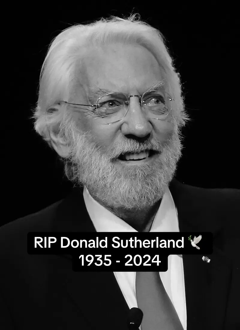 #RIP #donaldsutherland #celebrity #death #celebritydeath #sad #news #film #thehungergames #fyp 